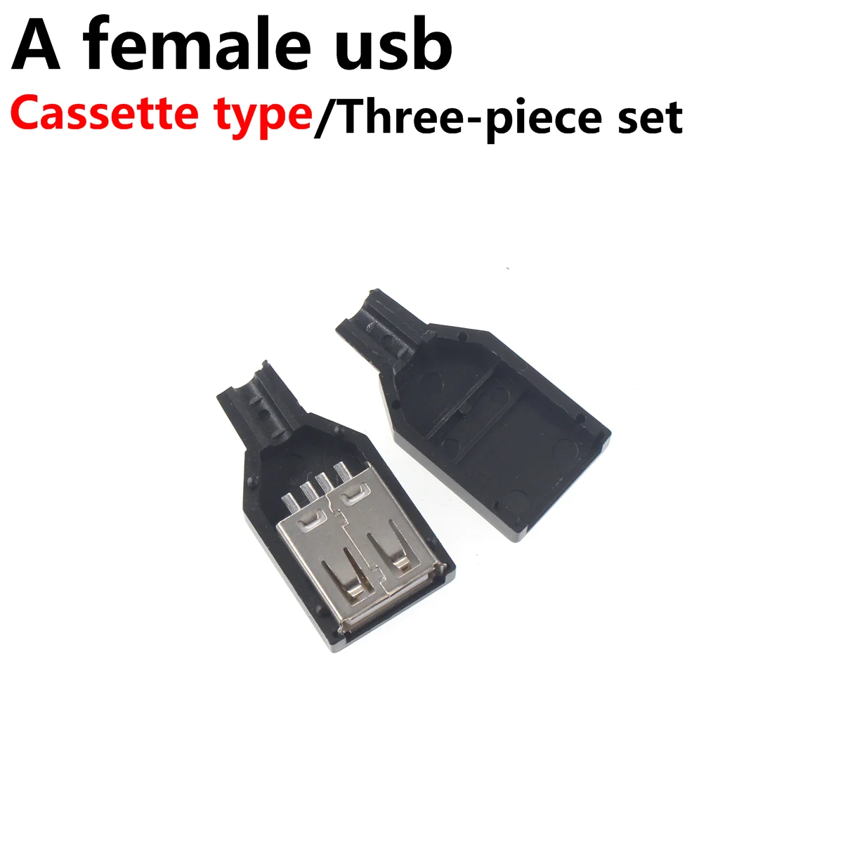 20pcs A female USB double-layer 90 degree /180 degree pin long/short patch USB socket
