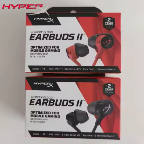 HyperX Cloud Earbuds II 2 Gaming Earphone With Mic Immersive Wired In-game Audio In-Ear Headphone For Phone PS4 PS5 Xbox Series