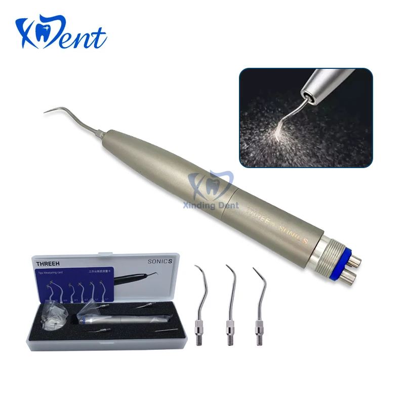 3H Dental Air Scaler Handpiece with 3 Tips