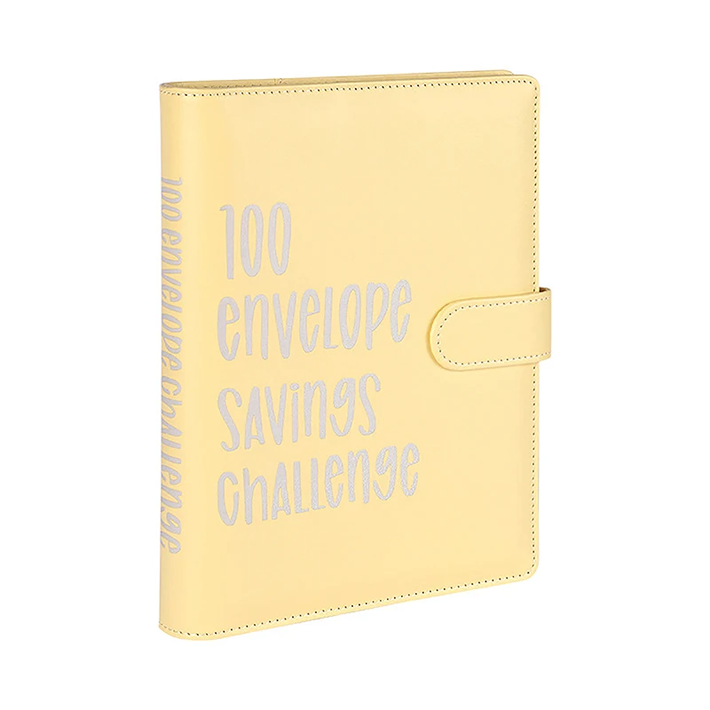 Loose-Leaf Livro Envelopes, Money Saving Challenge, Binder orçamento, desafios de poupança, 100 dias de poupança