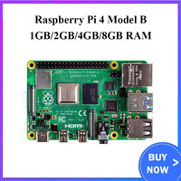 Raspberry Pi 4 Model B 8GB/4GB/2GB/1GB RAM BCM2711 Quad core Cortex-A72 ARM v8 1.5GHz Support 2.4/5.0 GHz WIFI Bluetooth 5.0