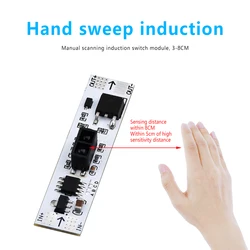 36W 120W XK-GK-4010 Short Distance Scan Sensor 6 in 1 Sweep Hand Sensor Switch Constant Voltage infrared induction switch module