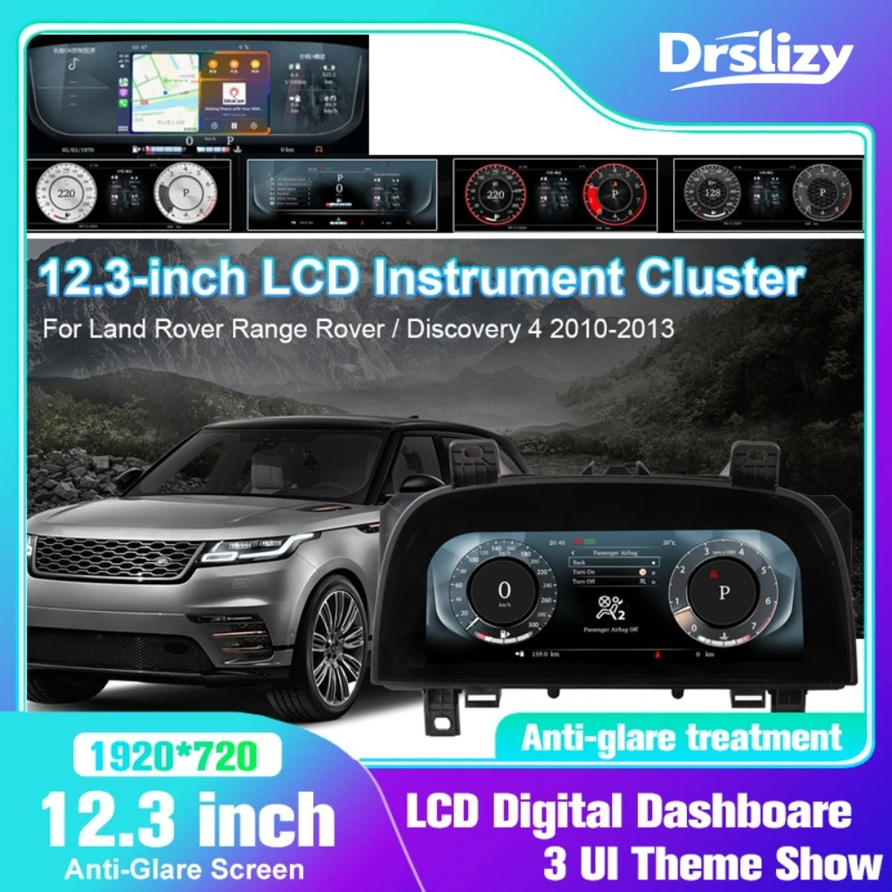 

Digital Cluster For Land Rover Discovery 4 LR4 2010-2013 12.3" Gauge Speedometer Panel for Range Rover Sport3 Colour UI Dash