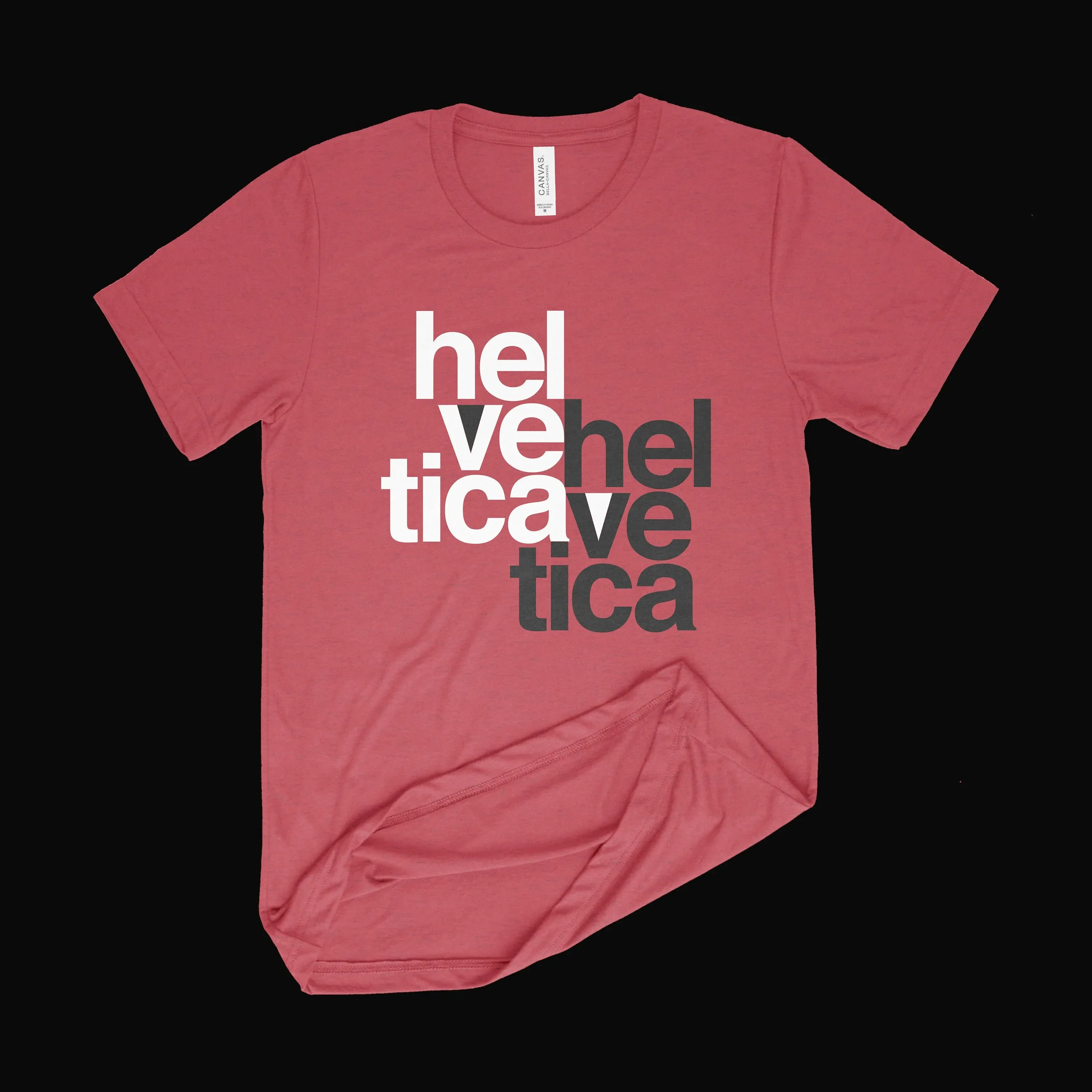 Helvetica Typography Design T Shirt