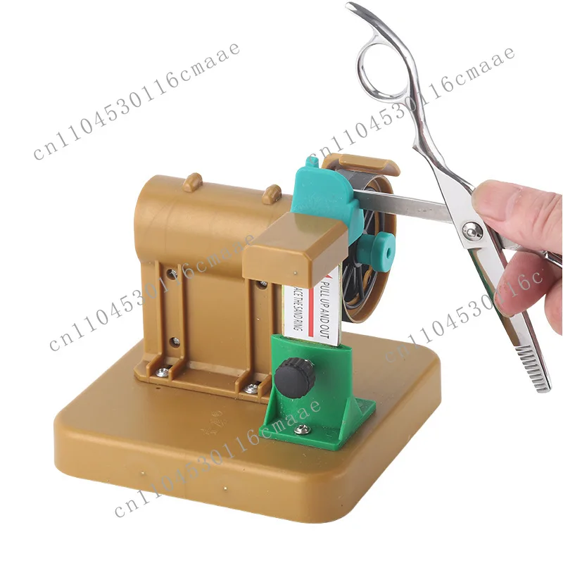 Hair Flat  Pet Tooth Sharpener, Scissors Sharpener, Hair  Manual Scissors Machine