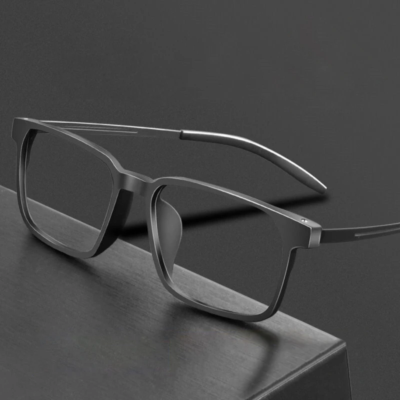 Lesebrille Herren Titanlegierung Presbyopiebrille HD-Brille Anti-Blaulicht Ultraleichte Brille +1,0 bis +4,0