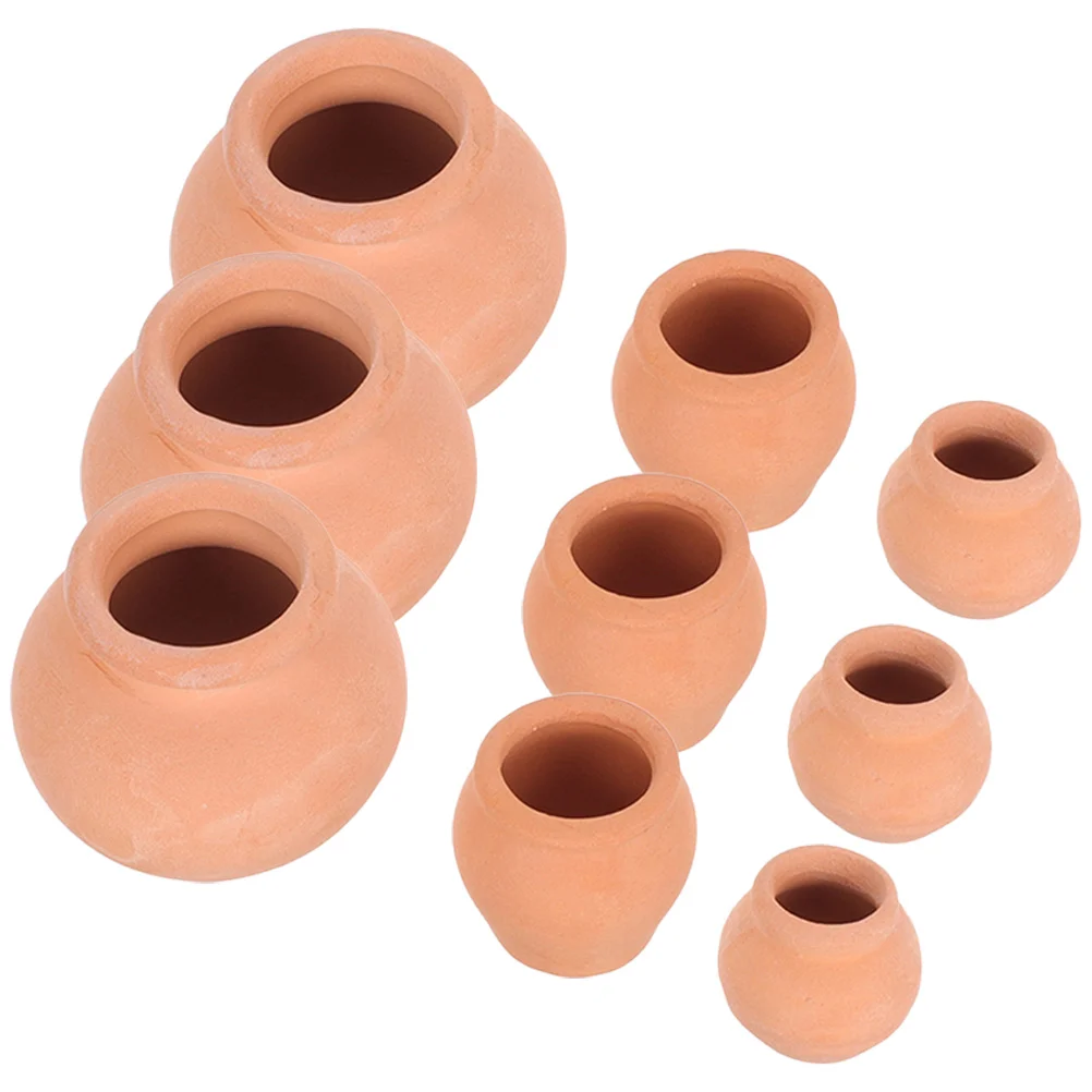 

Plant Pots Mini Succulent Planter Toy House Leaf Cuttings Clay Shot Glasses Planters