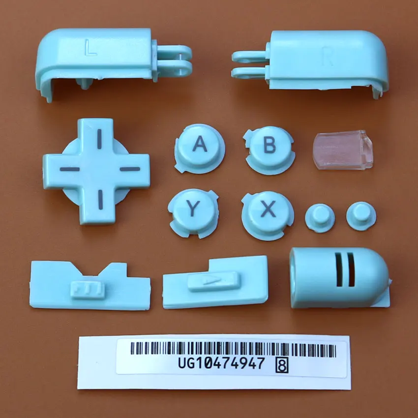 JCD-Juego de botones completos de repuesto para consola NDS Lite, tecla de encendido y apagado, ABXY, L, R, D, Pad Cross para NDSL