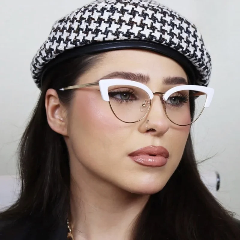 2-teilige klassische Cat-Fashion-Brille, geeignet für Männer und Frauen zum Tragen