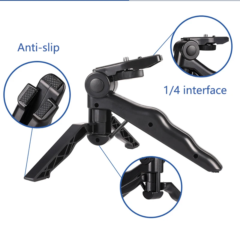 Mini Tripod for Phone Smartphone Handheld Tripie for Cell Phone Tabletop Tripod for Gopro Action Camera Holder Tripode Go Pro