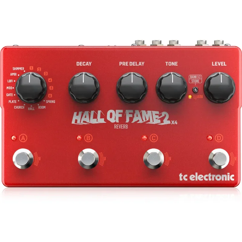 

Genuine Wholesale TC ELECTRONICS HALL OF FAME 2 X4 REVERB Electric Guitar Bass Distortion Single Block Offer Guitar Effect