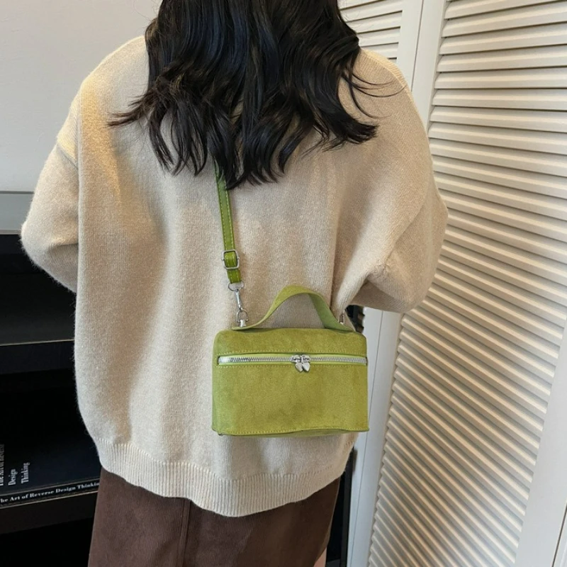 Winter Autumn Premium Suede Crossbody Bags Retro Vintage Messenger Bags for Women Fashion Texture and Versatile Shoulder Bags