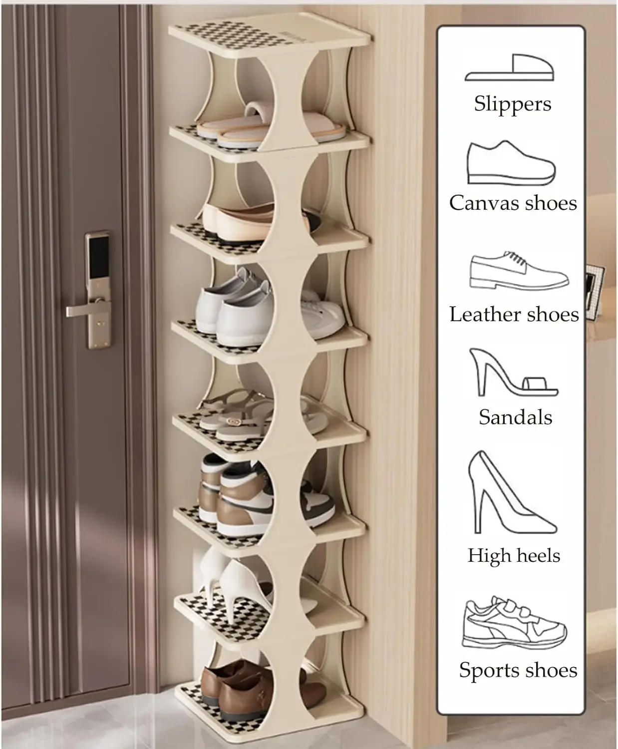 Shoe Cabinet Dustproof Fabric Organizer Simple Storage Multilayer Shoe Rack Nonwovens Household Economic Type Shoe Rack Cabinet