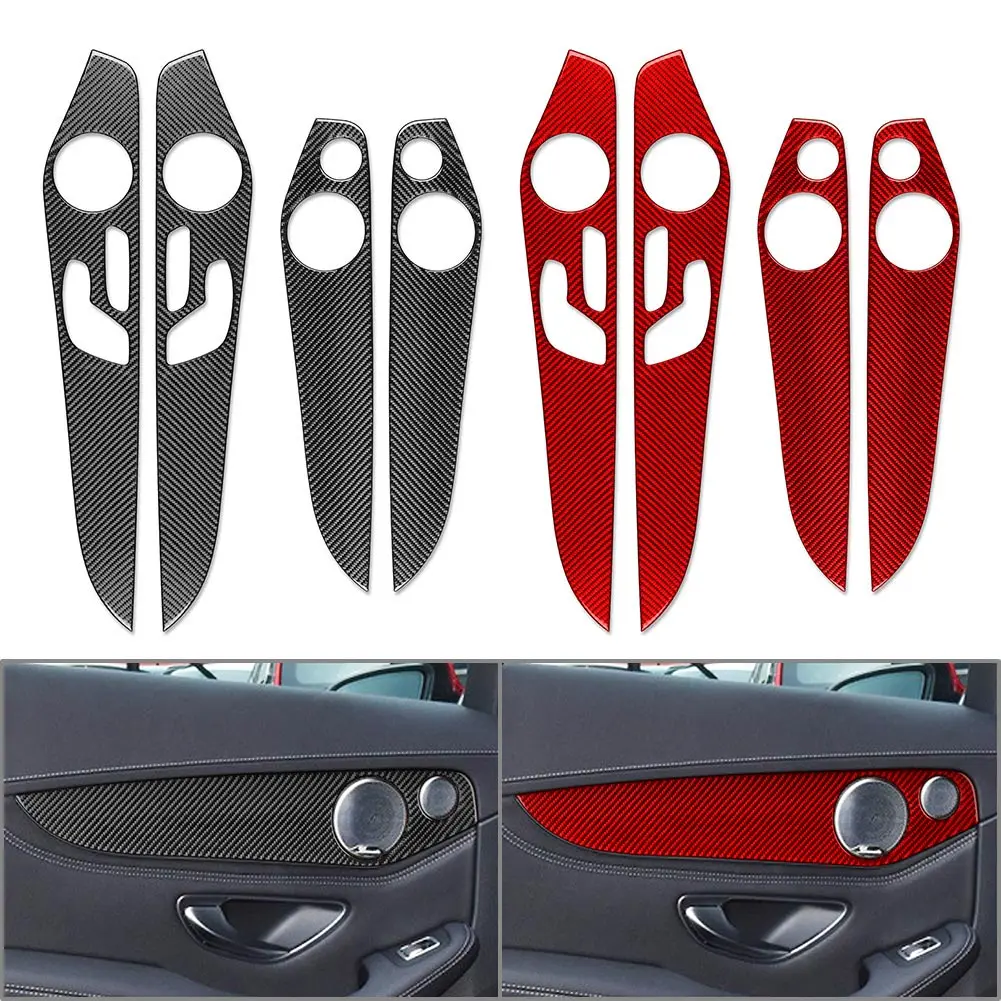 Car Interior Door Panel Cover Trim Sticker Accessories For Mercedes Benz C Class W205 2014-2021 For GLC-Class X253 2016-2021