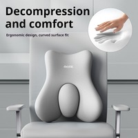Memory Foam Lumbar Back Cushion Car Office Chair Lumbar Cushion Postpartum Waist Support Multi Functional Pain Relief Pillow