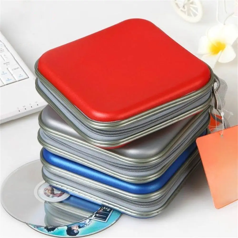 40 Disc Bags Hard Box Wallet Album Double-side CD DVD Case Storage Sleeve Organizer