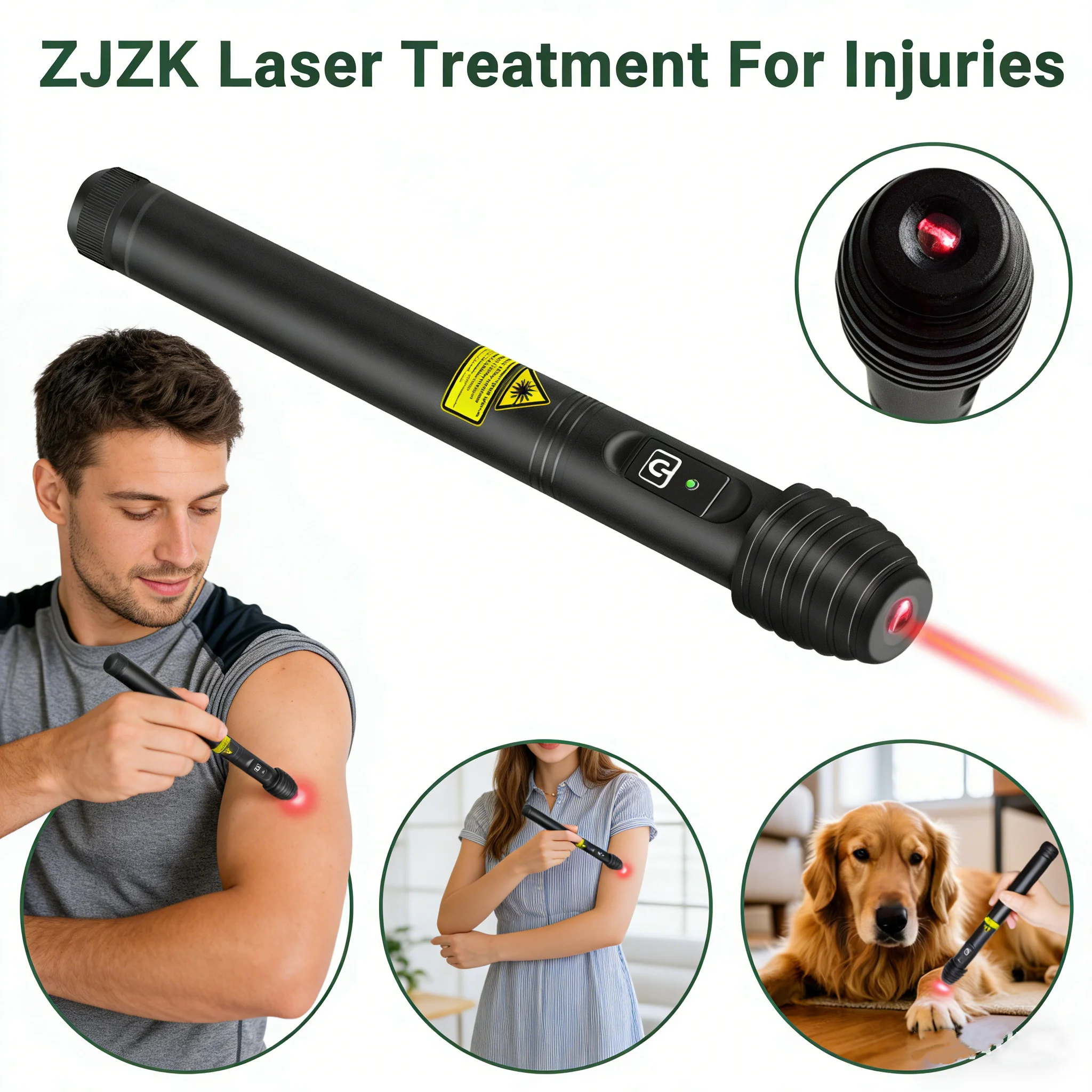 

2026 Laser Acupuncture Smoking Cessation Device 808nm 100mW Class 4 Pointer for Pain Relief Tinnitus Acupuncture Therapy