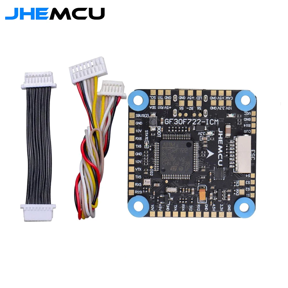 JHEMCU GF30F722-ICM 3-8S F7 Flight Control 5V/10V BEC ICM-42688 ELRS/TBS/SBUS/IBUS Receiver Betaflight_4.3.1 For FPV Drones