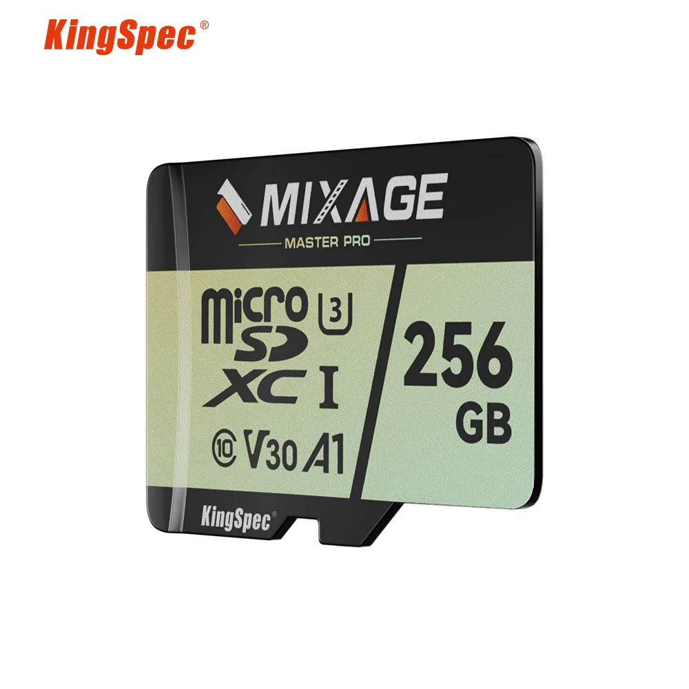 

KingSpec 128GB 256GB C10 U3 TF Memory MicroSD Card V30 Micro SD Card 64GB A1 Mini TF Card for Drones Cameras Surveillance