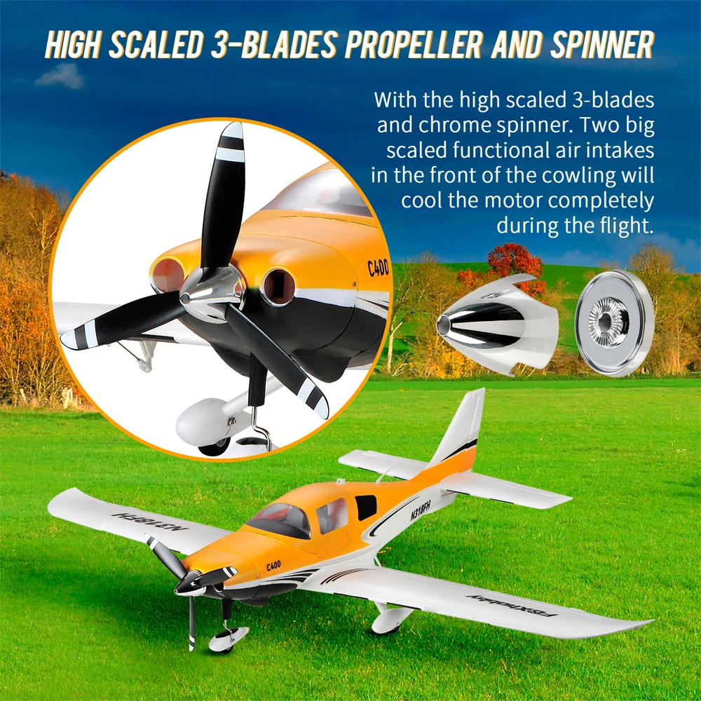 TOP RC HOBBY C400 1100mm envergadura ala baja STOL EPP RC avión PNP