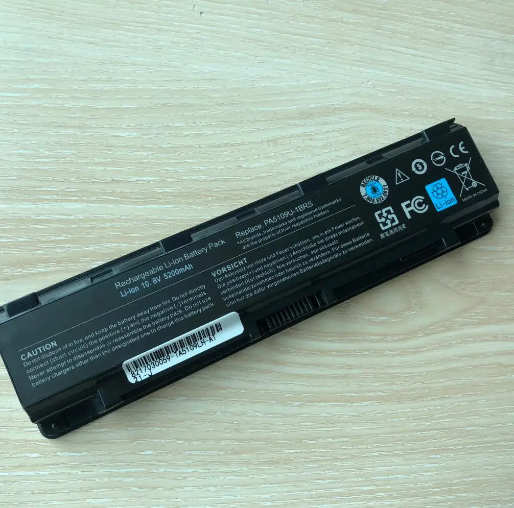 Laptop battery For Toshiba Satellite C50 C50D C55 C55D C55Dt PA5108U-1BRS PA5109U-1BRS PA5110U-1BRS PABAS271 PABAS272 PABAS273