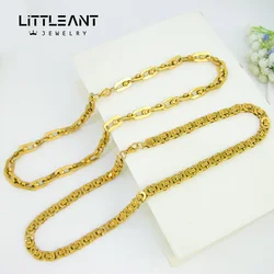 Royal Box Chain Necklace 316L Stainless Steel Necklace Geometric Link Chain Gold Color Men Women Fashion Jewelry Gift