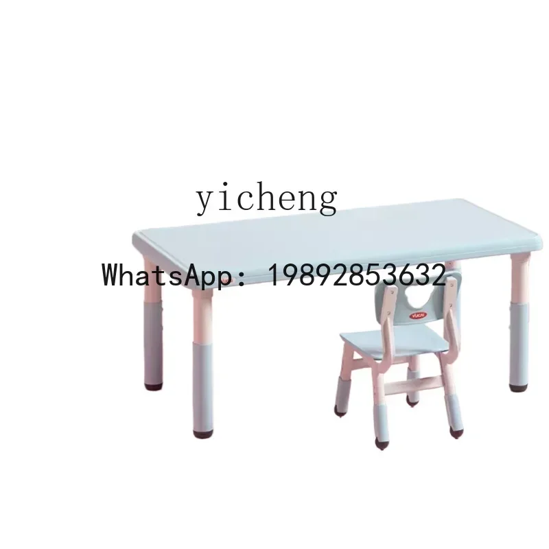 ABC طاولة أطفال وكرسي تناسب الأطفال طاولة دراسة الكتابة البلاستيكية #2