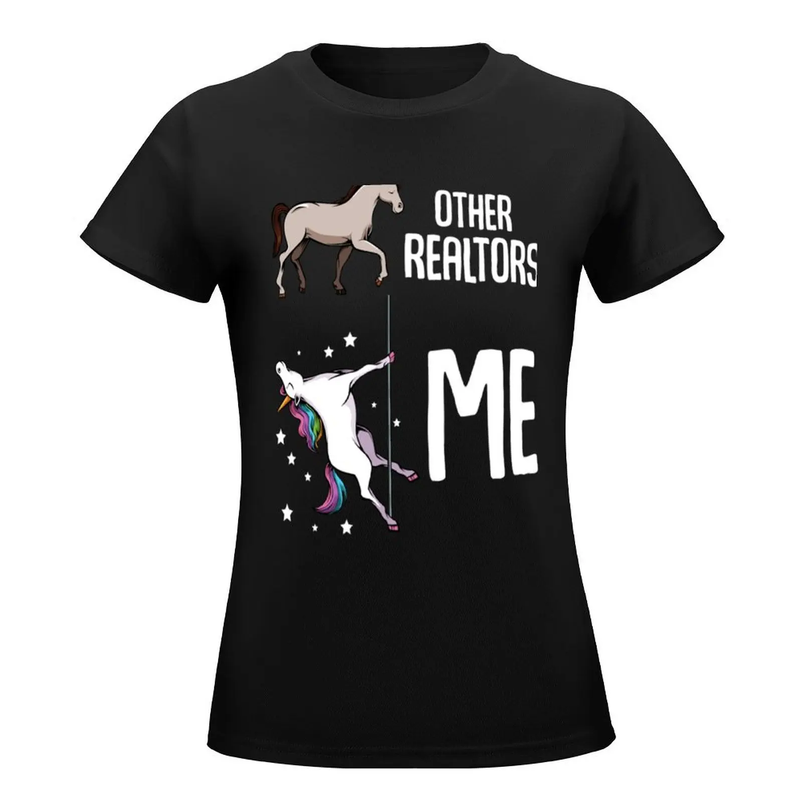 Realtor Realtor - Magical Unicorn Real Estate Agent T-Shirt tees Blouse female cropped t shirts for Women