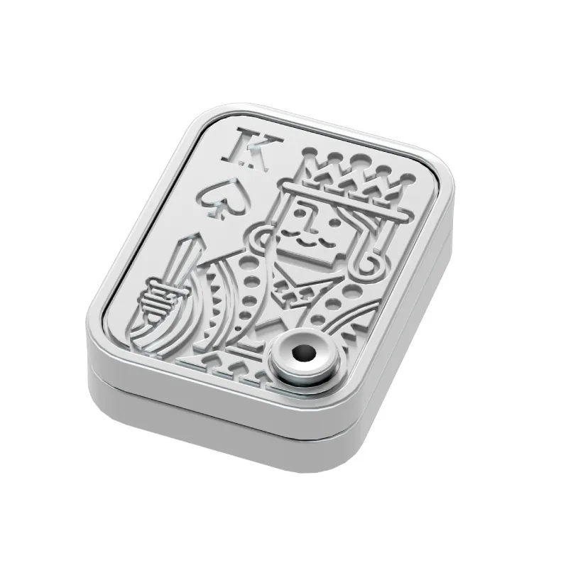 Nowy Antystresowy Spinner Kocia Łapka Gyroskop na Opuszki Palców Zabawka Redukująca Stres Push Poker Karta Push EDC Metalowe Zabawki Prezenty dla Dorosłych