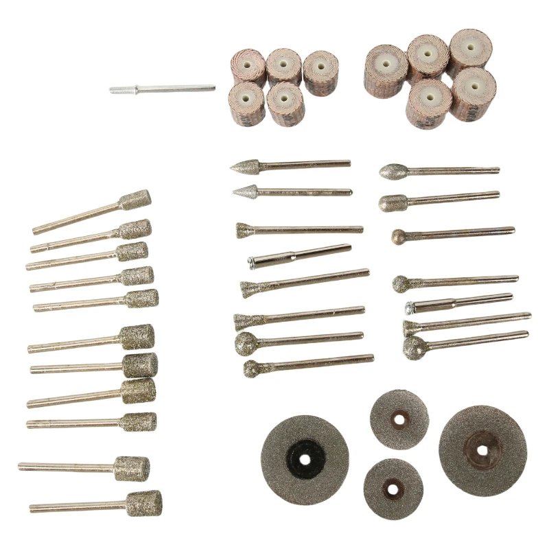 전기 연마 비트 조각기 소모품 다이아몬드 연마 바늘 부품 밀링 연마 드릴링 절단 도구