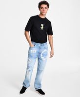 Hugo Boss Men's Logo Graphic Crew Neck T-Shirt Graphic T-Shirt Crew Neck T-Shirt Trendy Printed Brand Unisex New Round Neck