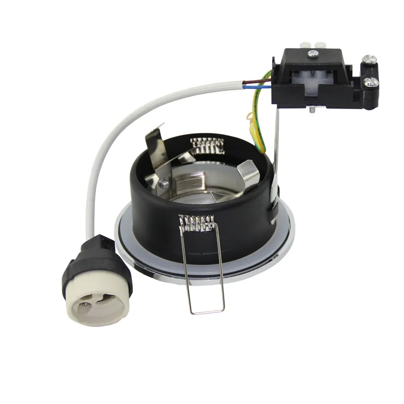 GU10 MR16 Fitting Wit Spot Light Douche Verzonken Kit Downlight Frame Badkamer IP65 Ronde
