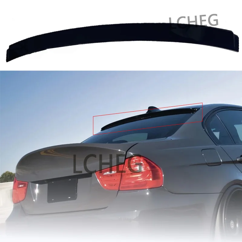 For E90 roof spoiler 2006-2012 BMW 3 Series 320i 325li 328i ABS Material Carbon fiber exterior Spoiler roof rear spoiler Top win