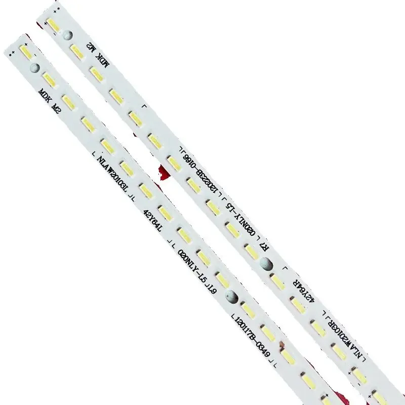 

New 2pcs/Kit LED Strips for 42 TV 42Y64L 42Y64R NLAW20103L NLAW20103R H0350534R01 MYS01 110115A-0198 VVX42F102B00 VVX42F115G00