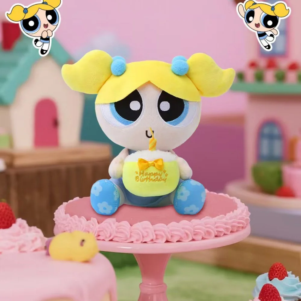 Oryginalna pluszowa lalka Powerpuff Girls, dekoracja, kawaii wystrój domu, lalki, kreskówkowe, dziewczęce, z wypełnieniem z bawełny PP, zabawki, prezenty dla dziewczynek