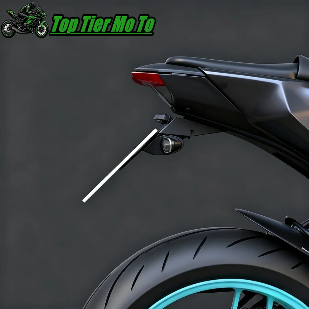 New License Plate Holder Motorcycle Tail Bracket LED turn signals License plate lights Fit For YAMAHA YZF-R9 YZFR9 R9 2025-2026 view 3