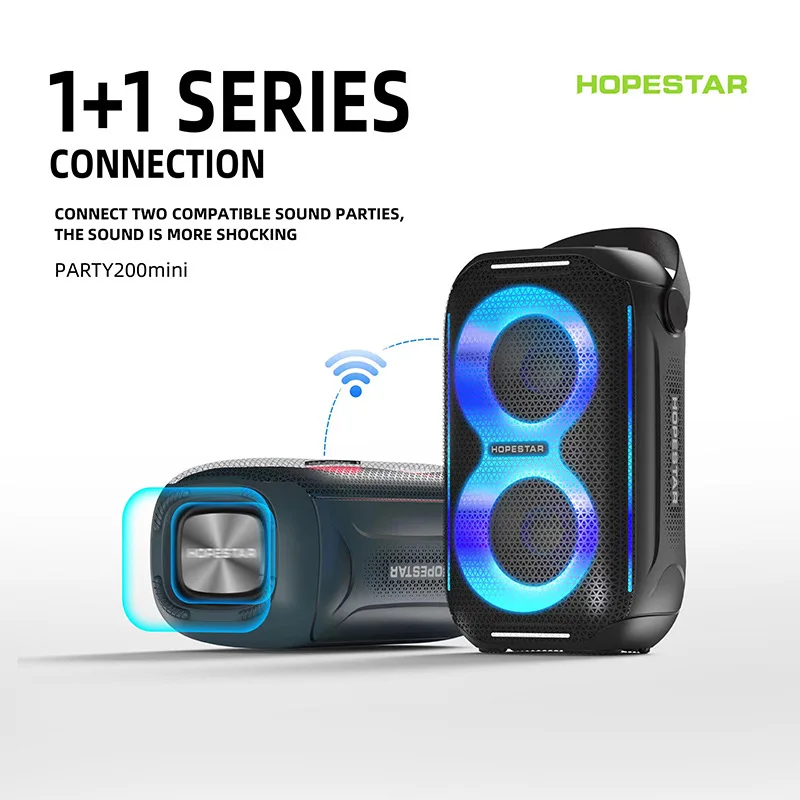 

High Power Bluetooth Speaker Portable Rgb Colorful Light Waterproof Wireless Subwoofer 360 Stereo Surround Tws Fm Boombox