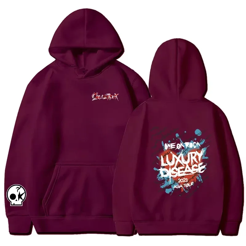 2025 واحد موافق روك هوديس الرجال موضة كم طويل بلوزات ومي هوديس النساء الرجال طويلة الأكمام مقنعين للجنسين كول البلوز جلطة