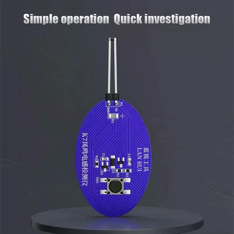 Lanrui K7 Inductance Tester Mobile Phone Motherboard Repair Tool Electromagnetic Detection Device with Red Light Fault Indicator