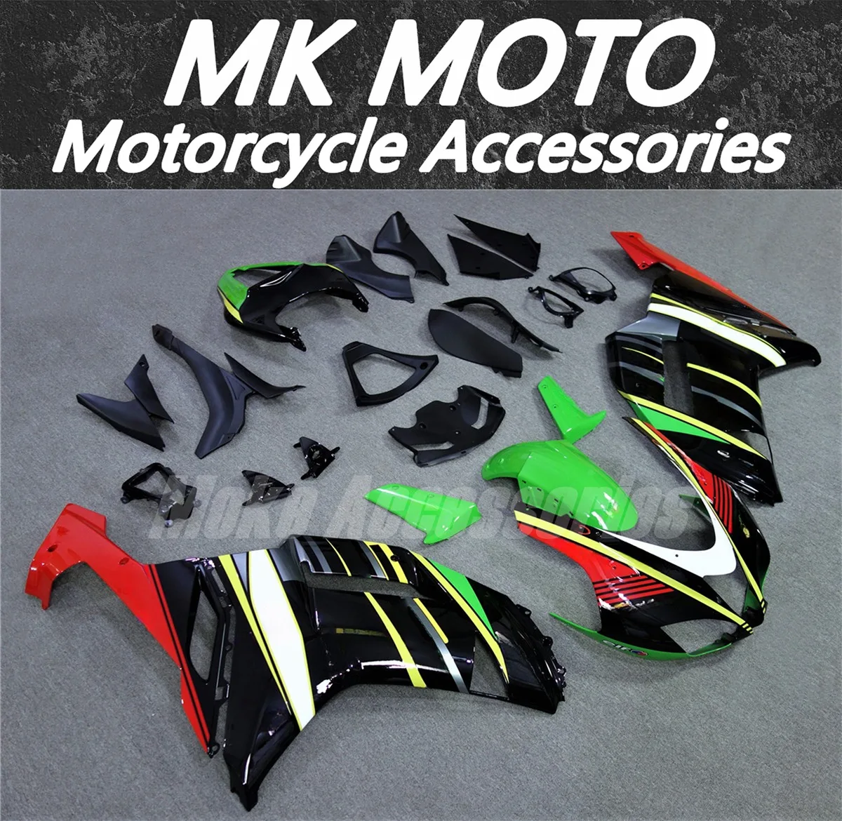 

Fairings Kit Fit For zx-6r 2007-2008 636 Bodywork Set 07 08 High Quality ABS Injection Ninja Black/green Red