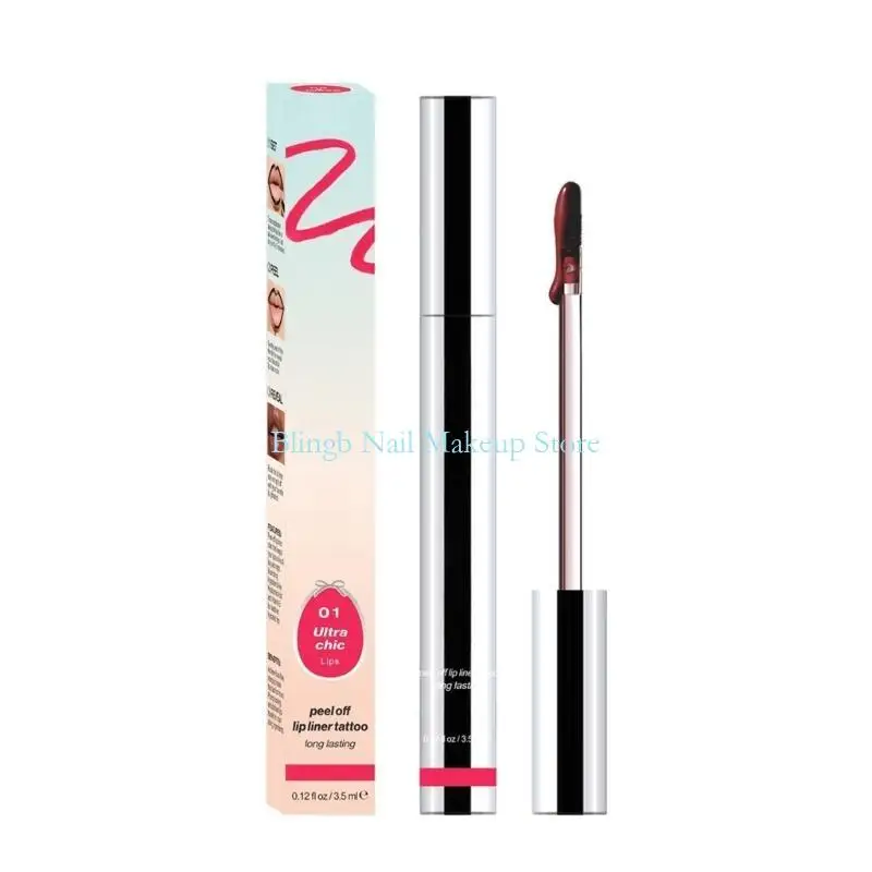 28ta natuurlijke afwerking lip voering potlood vlekbestendig waterbestendige lip -definieer