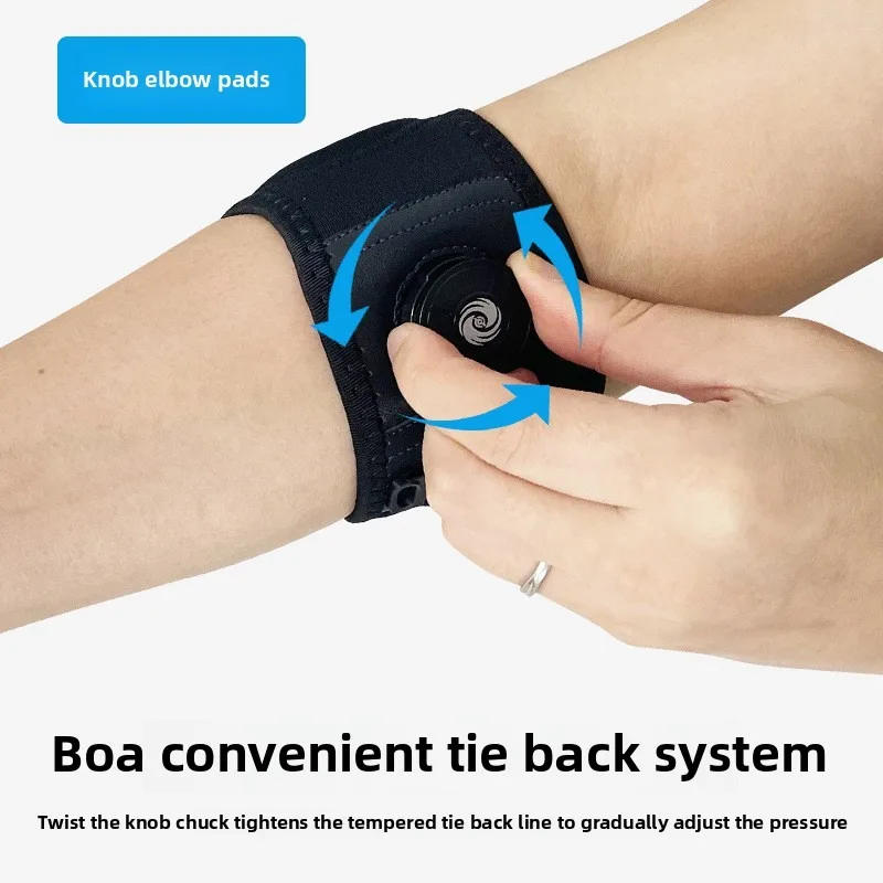 

Pressurized Adjustable Knob Elbow Pads Basketball Badminton Arm Guards Tennis Sports Fitness Special Joint Protective Cover