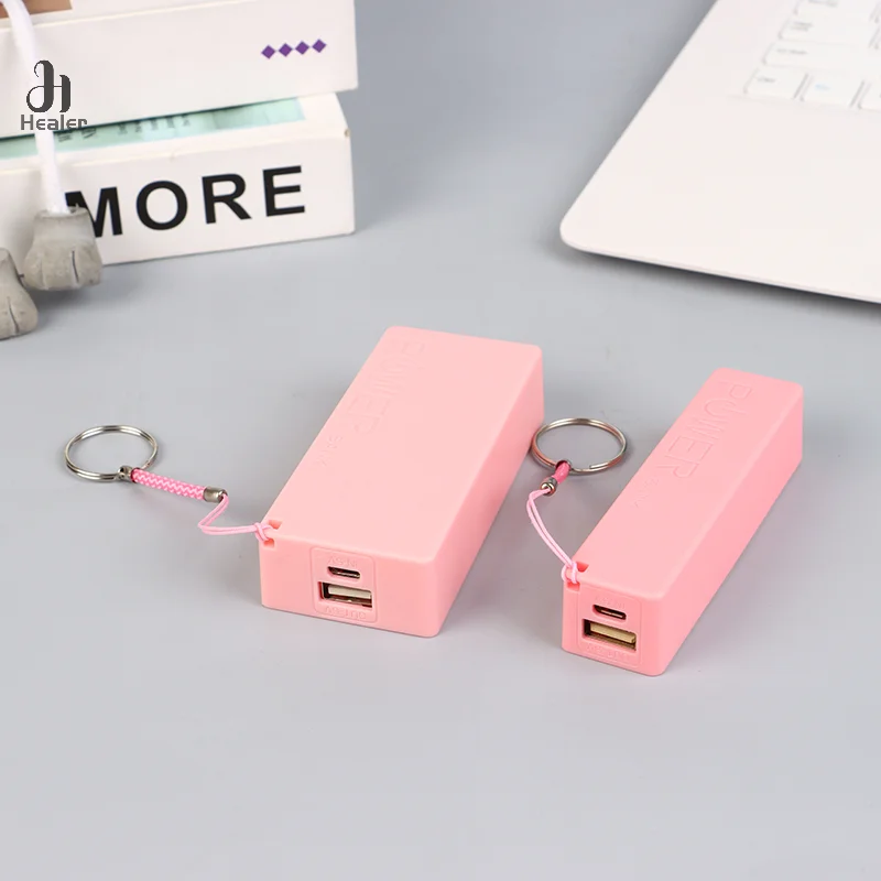 1PC Mobile Power Bank Charger Battery Pack For Case DIY Box Protable Colorful Stroage Box