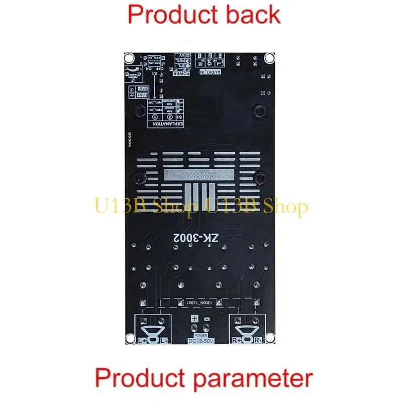 U13B ZK-3002 디지털 파워 앰프 보드 보드 TPA3255 칩 사운드 음악 앰프