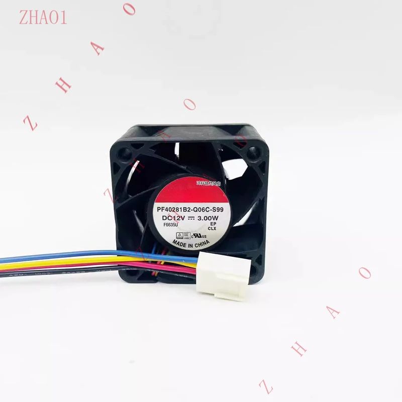 Z   for SUNON PF40281B2-Q06C-S99 DC12V 3W 4cm 4028 4-wire cooling fan