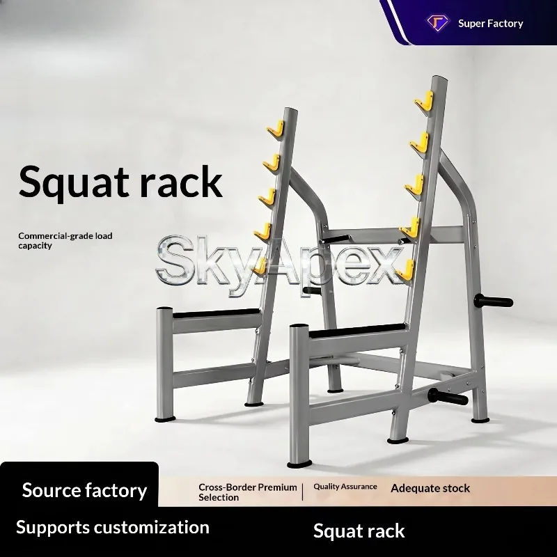 Factory Supply Metal Steel Squat Rack Barbell Rack Foldable Commercial Gym Equipment Multi-layer Bench Press Strength Training