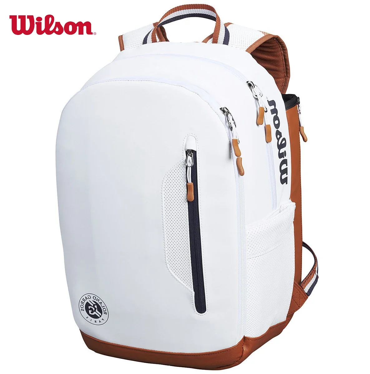 Wilson Roland Garros – sac de Tennis en argile, Tour commémoratif ouvert français, sac à dos pour Raquettes de Tennis Max pour 2 Raquettes avec compartiment