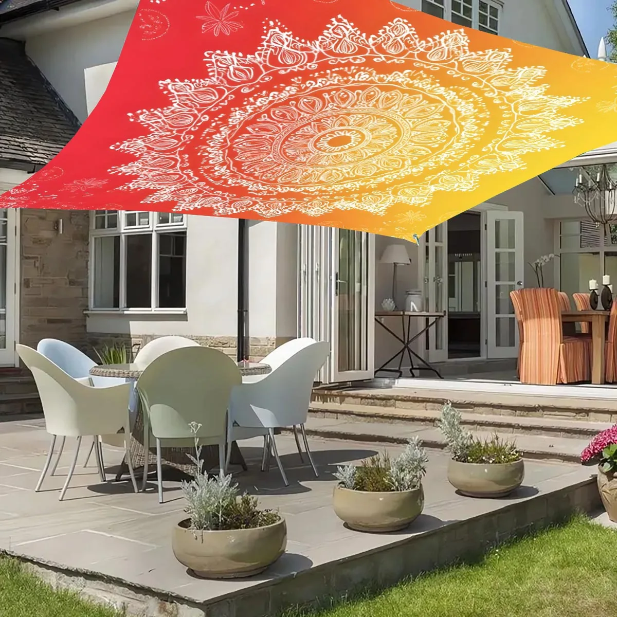 Camping Sunshade Tent - Camping Tarpaulin Picnic Cover. Portable Outdoor Camping Tent Picnic Mat Terrace Balcony Ceiling Cloth