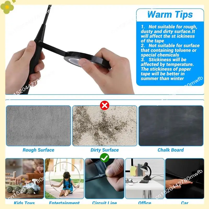 LDHL 217 قدم شريط السبورة الأزرق 1/2 بوصة شريط الرسم خط ذاتية اللصق الرسم البياني خط الشريط الفنان الشريط الشبكة