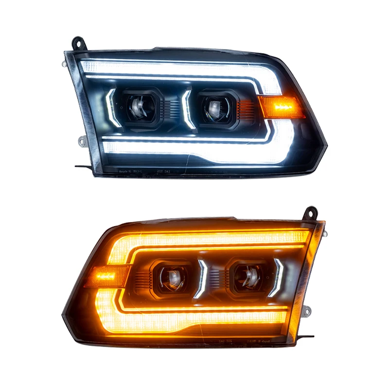 

Rare Light for Ram 1500 2500 3500 New Headlights 2008 2018 Modified Upgrade Light Emitting Diode Headlights Auto Parts